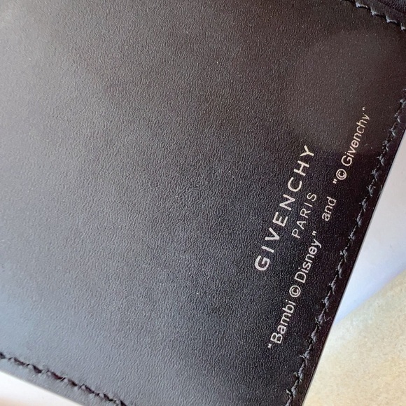 Givenchy Black Coated Canvas Bambi Bi Fold Wallet - Picture 3 of 3